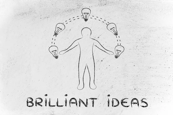 Concept of Brilliant ideas — Stock Photo, Image