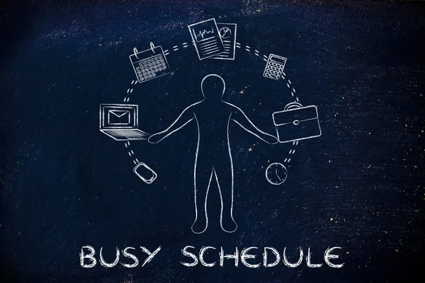 Busy schedule concept — Stock Photo, Image