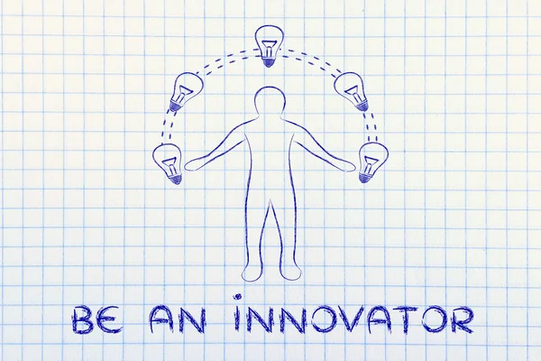 Concept of be an innovator — Stock Photo, Image