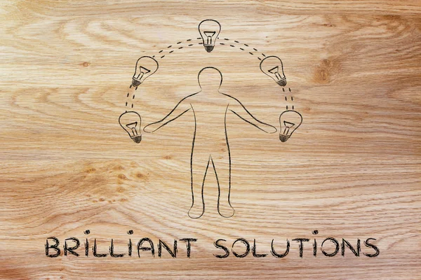 Concept of Brilliant solutions — Stock Photo, Image