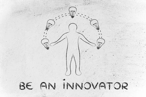 Concept of be an innovator — Stock Photo, Image