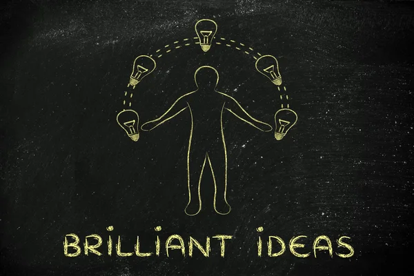 Concept of Brilliant ideas — Stock Photo, Image