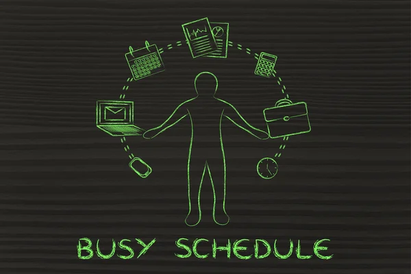 Busy schedule concept — Stock Photo, Image