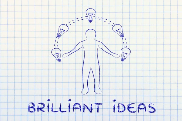 Concept of Brilliant ideas — Stock Photo, Image