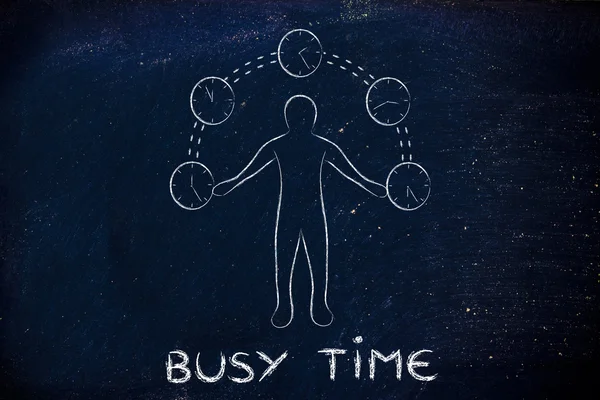 Pojęcie czasu zajętości — Zdjęcie stockowe