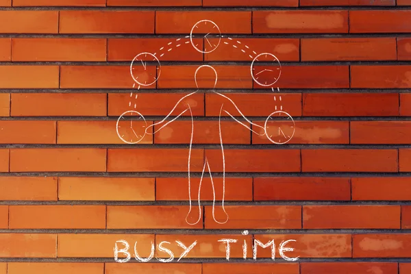 Concept of busy time — Stock Photo, Image