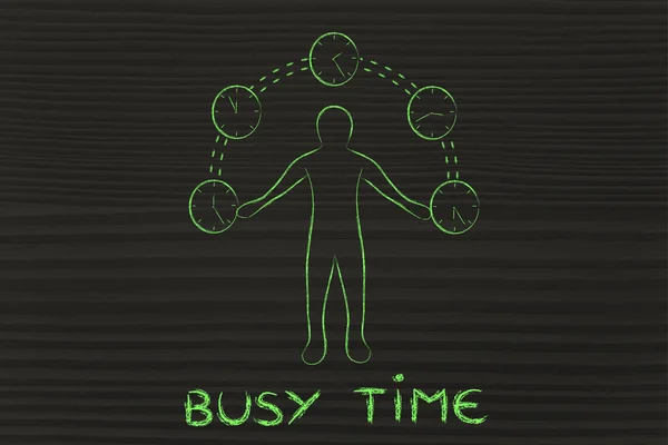 Έννοια απασχολημένου χρόνου — Φωτογραφία Αρχείου