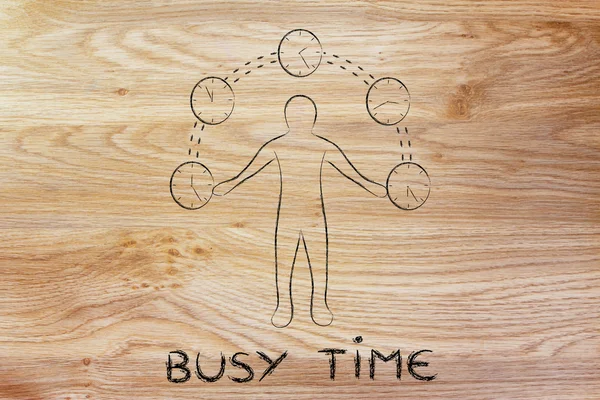 Concept of busy time — Stock Photo, Image