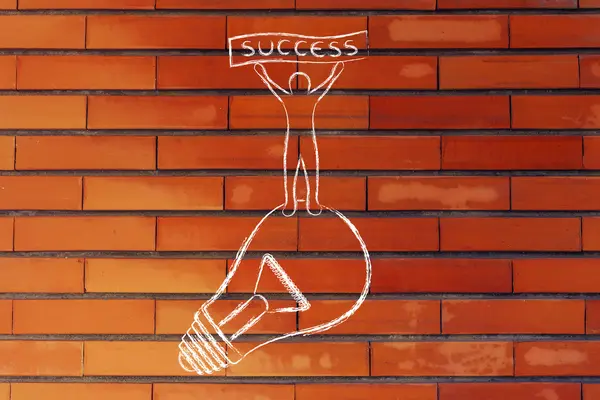 Concept of successful ideas — Stock Photo, Image