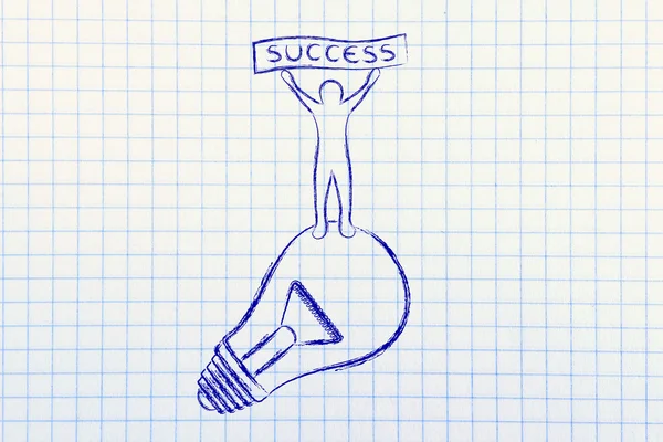 Concept of successful ideas — Stock Photo, Image