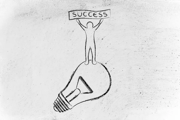 Concept of successful ideas — Stock Photo, Image