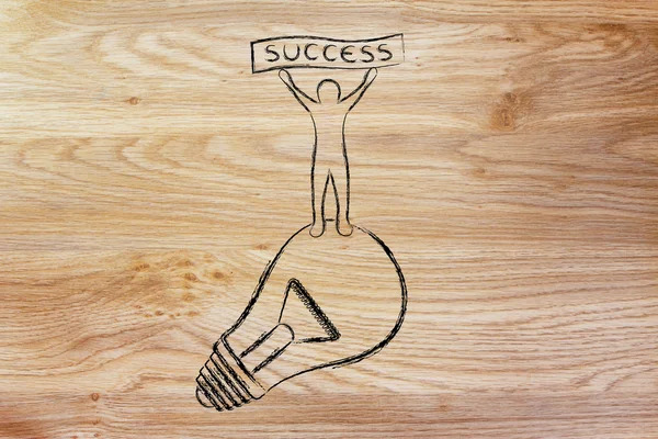 Concept of successful ideas — Stock Photo, Image