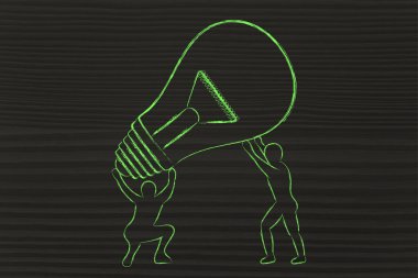 çalışma için fikirlerinizi kavramı