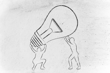 çalışma için fikirlerinizi kavramı