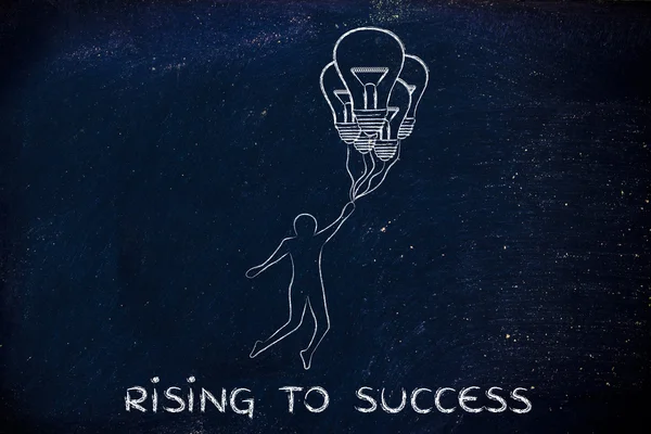 Concept of rise to success — Stock Photo, Image