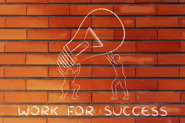 Έννοια της εργασίας για την επιτυχία — Φωτογραφία Αρχείου