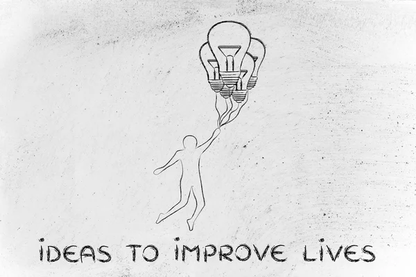 Concept of ideas to improve lives — Stock Photo, Image