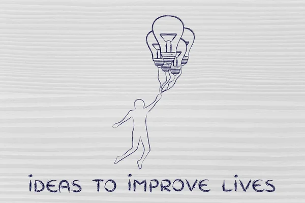 Concept of ideas to improve lives — Stock Photo, Image