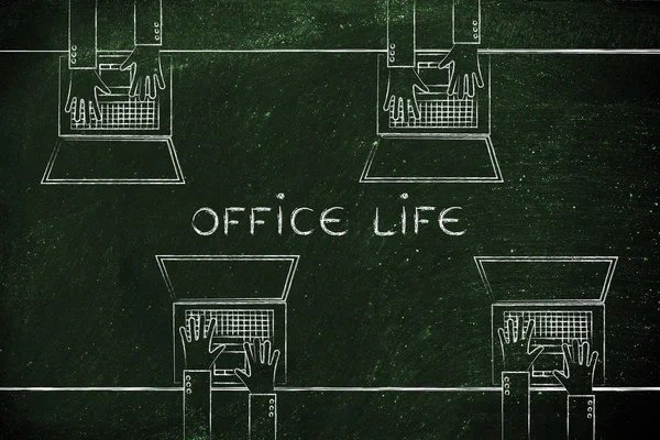 Концепция жизни офиса — стоковое фото