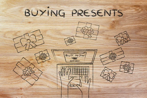 Concept of buying presents — Stock Photo, Image