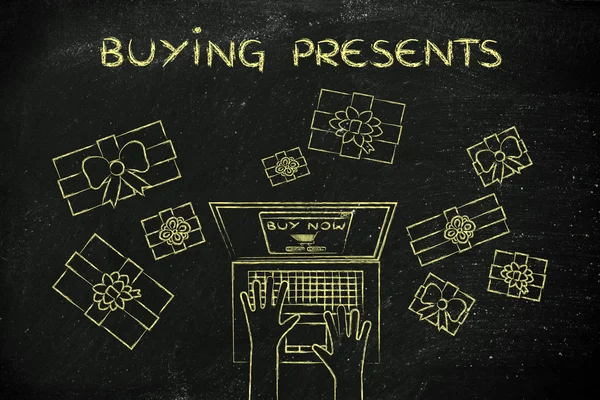 Concept of buying presents — Stock Photo, Image