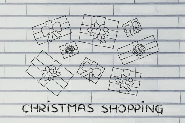 Concept of Christmas shopping — Stock Photo, Image