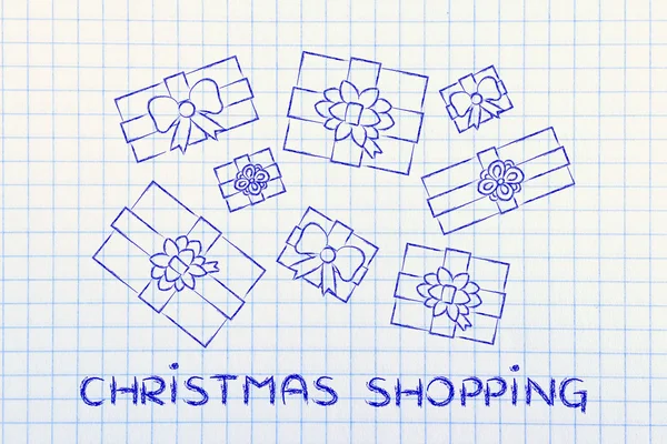 Concept of Christmas shopping — Stock Photo, Image