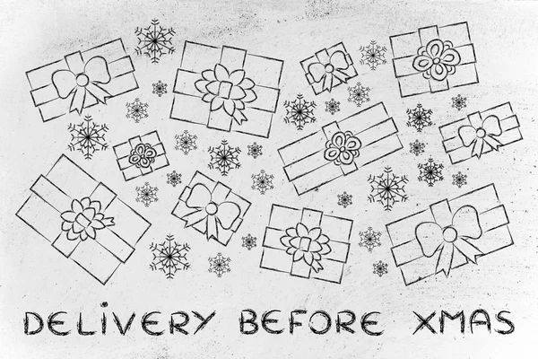 Concept of Delivery before Xmas — Stock Photo, Image