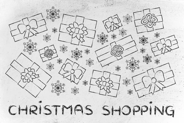 Concept of Christmas shopping — Stock Photo, Image