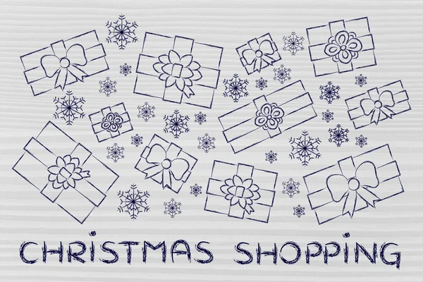 Concept of Christmas shopping — Stock Photo, Image