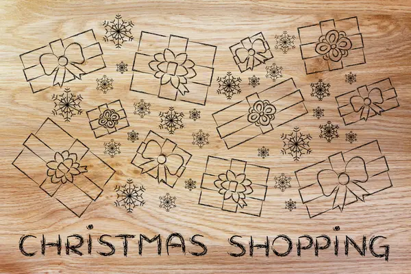 크리스마스 쇼핑의 개념 — 스톡 사진