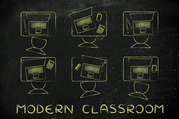 Concetto di aula moderna — Foto Stock