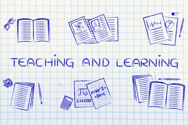 Concept van het onderwijzen en leren — Stockfoto