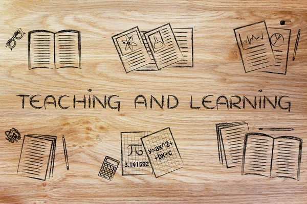 A tanítás és tanulás fogalma — Stock Fotó