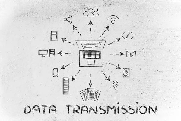 Koncepce přenosu dat — Stock fotografie