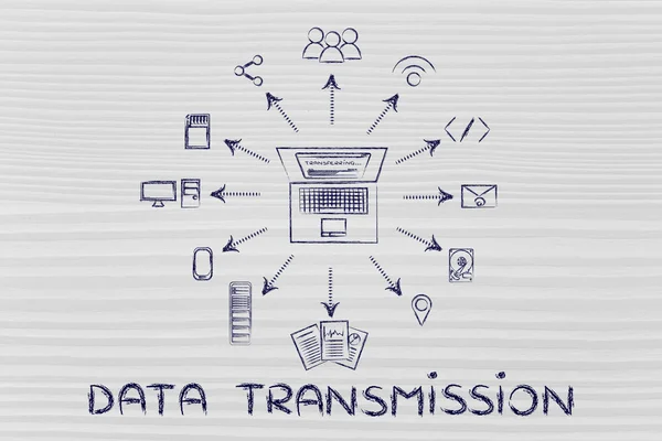 Concepto de transmisión de datos — Foto de Stock