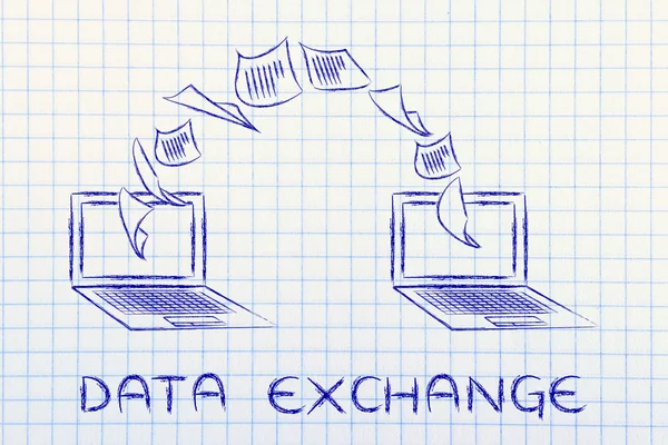 Data exchange concept — Stock Photo, Image