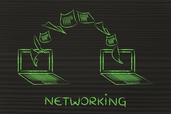 インターネットのネットワー キングの概念 — ストック写真