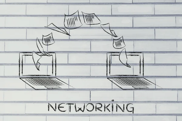 Концепция интернет-сетей — стоковое фото