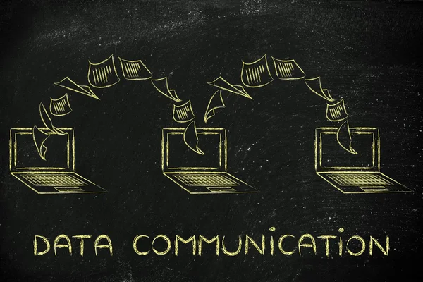 Koncepcja komunikacji danych — Zdjęcie stockowe