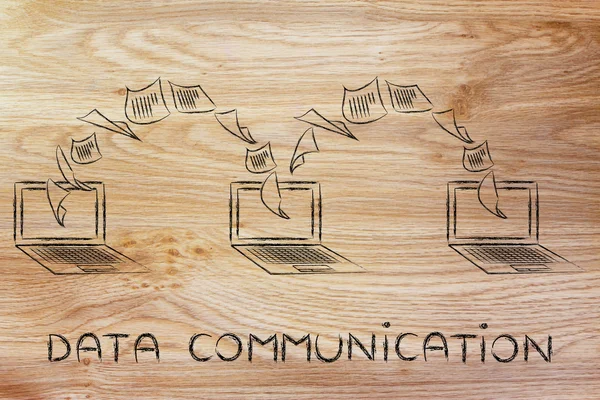 Konzept der Datenkommunikation — Stockfoto