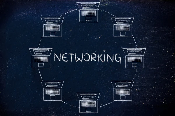 Концепція інтернет-мереж — стокове фото