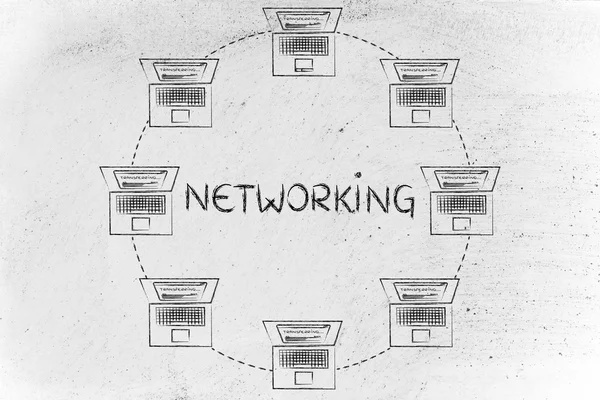 Концепція інтернет-мереж — стокове фото