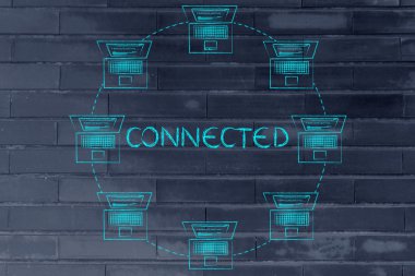 dizüstü bilgisayarlar için daire şeklinde bir ağa bağlı