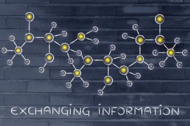 illüstrasyon, bilgi değişimi