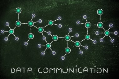 veri iletişim illüstrasyon