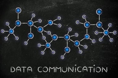 veri iletişim illüstrasyon