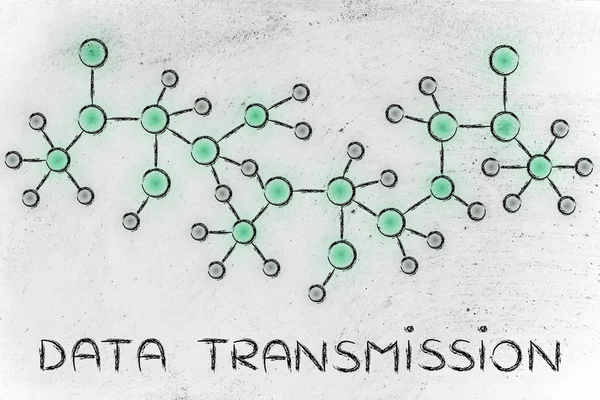 Ilustrace z přenosu dat — Stock fotografie