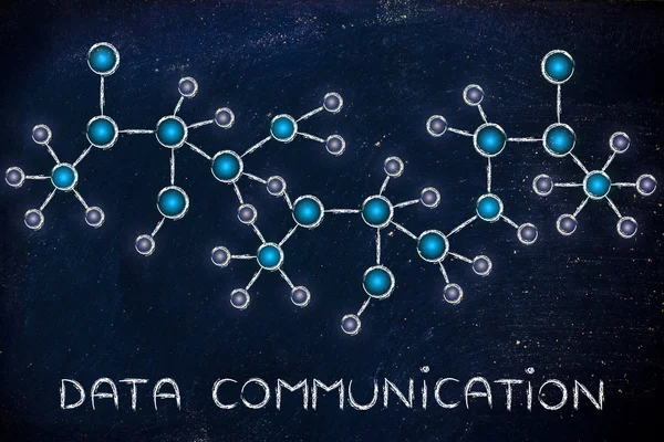 Ilustracja komunikacji danych — Zdjęcie stockowe