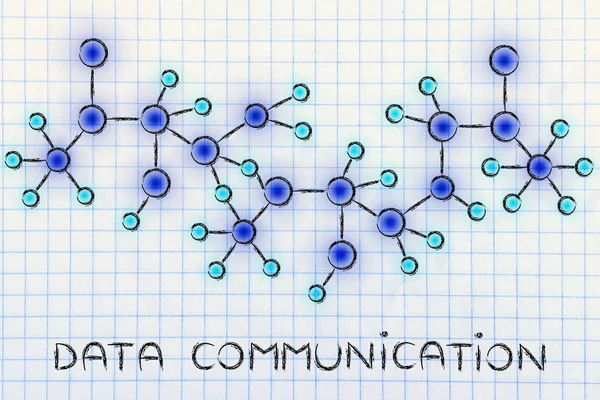 Ilustração da comunicação de dados — Fotografia de Stock